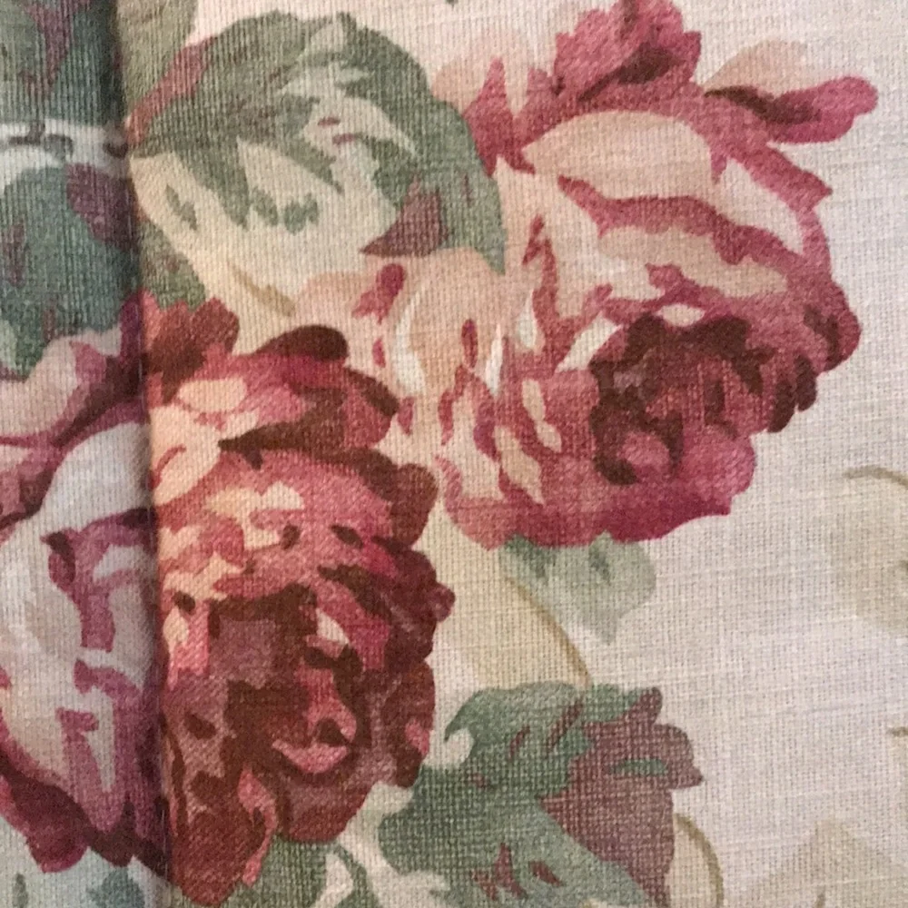 Lauren Ralph Lauren Grosvenor Square Comforter Pink Roses Tea Stain Full Queen